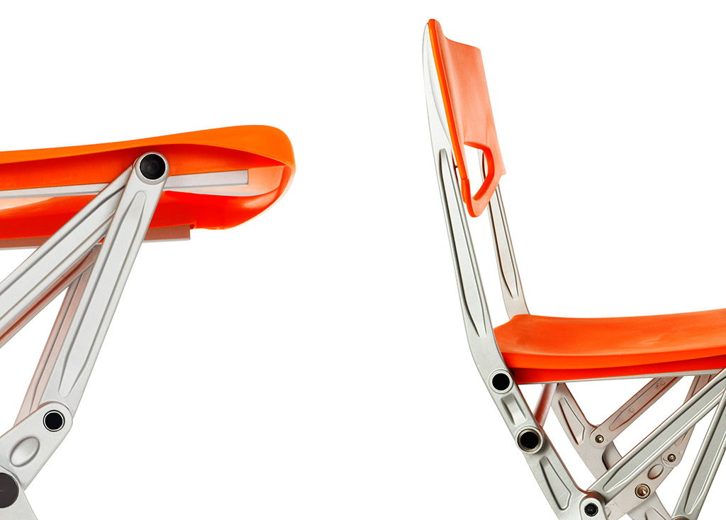 Product photography test of a cool folding chair.