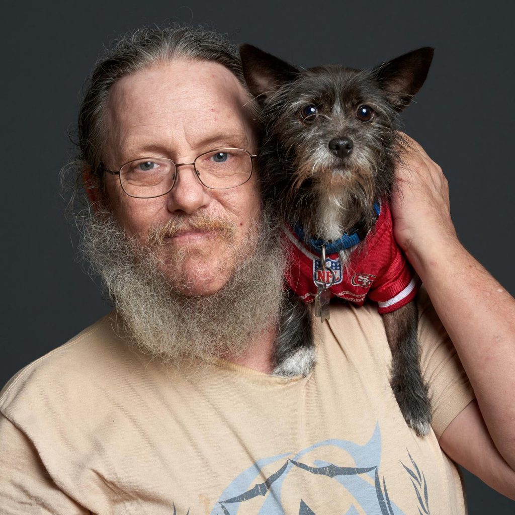 Veterans and their Pets for the San Francisco Veterans association, SFVA, by Commerical photographer, Peter Samuels